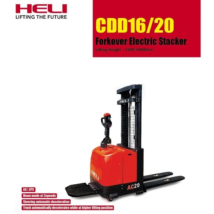 Xe nâng điện đứng lái tay cao CDD16/20 - Xe nâng mới giá rẻ - 2